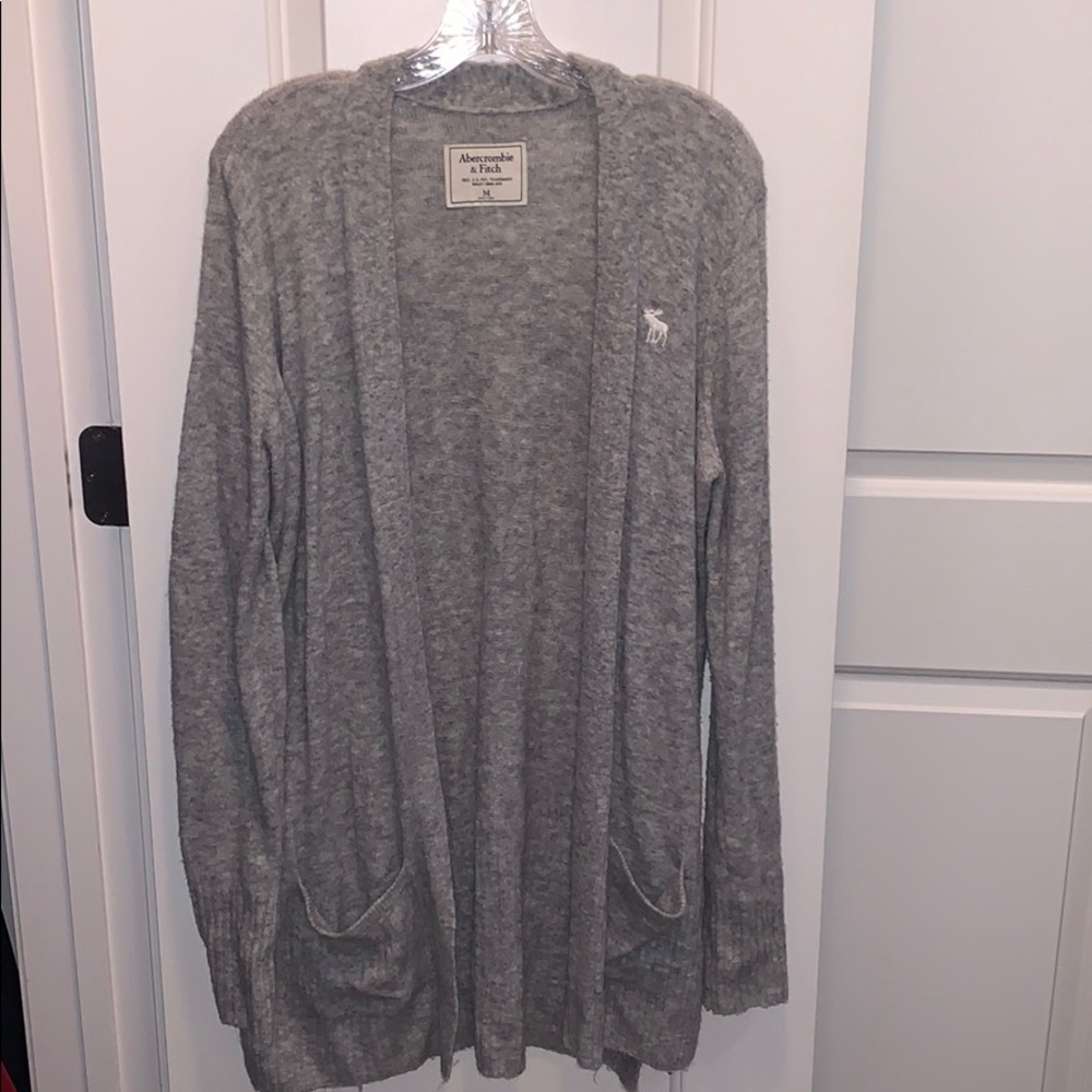 Abercrombie long grey cardigan